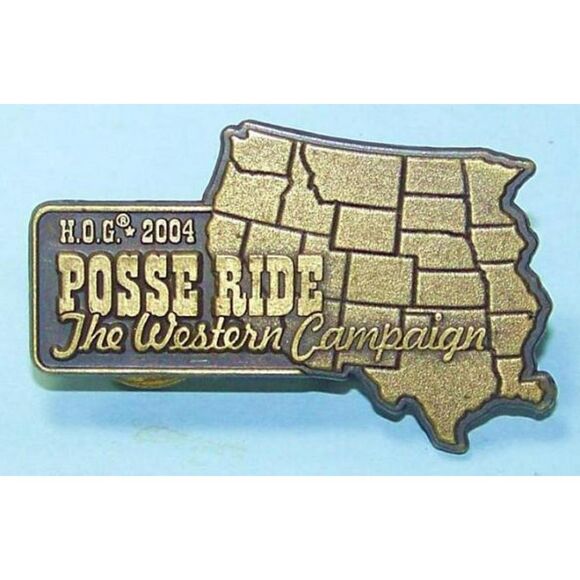 2004 Posse Ride Harley-Davidson HOG Western Campaign  Pin - Picture 1 of 1